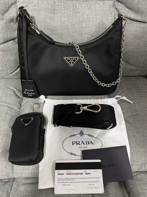 prada sling wallet|prada nylon shoulder bag price.